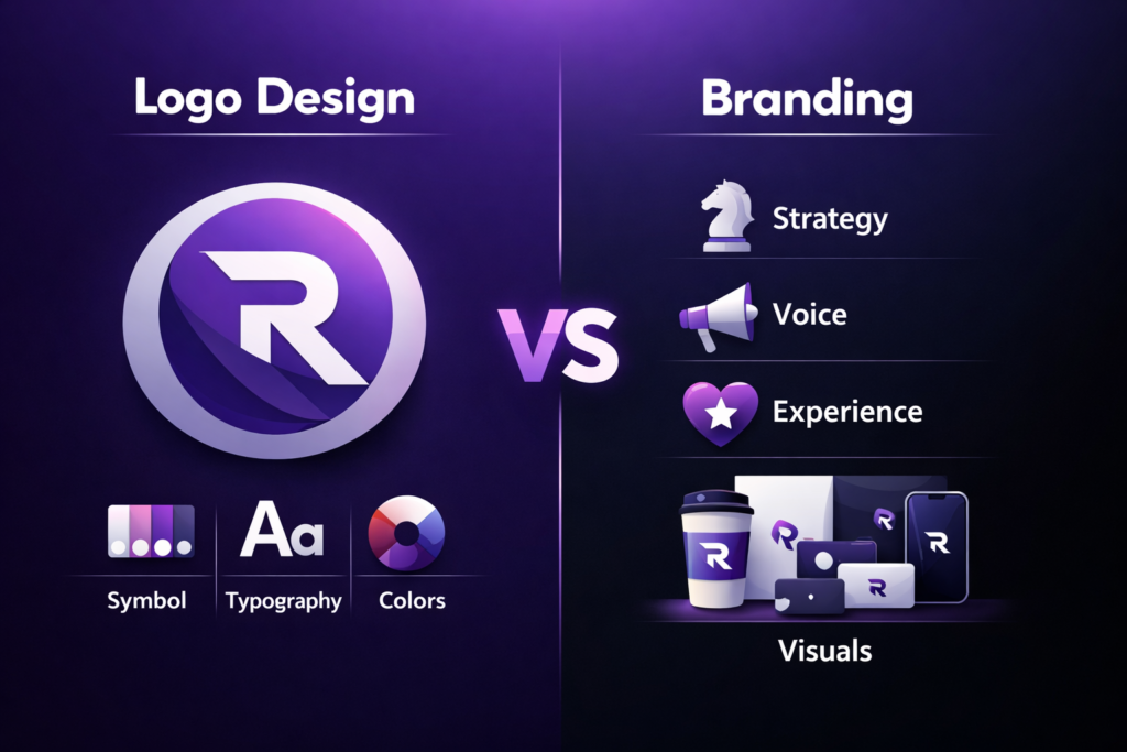 logo design vs branding