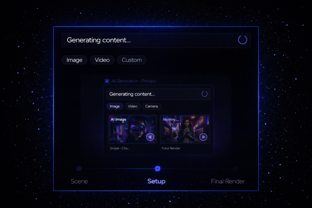 Generate visuals with AI
